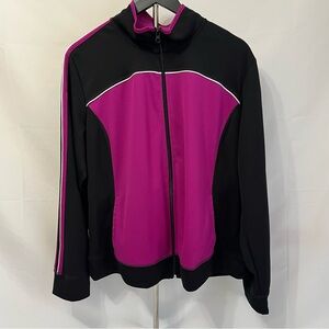 Made for Life Black & Purple Athletic Jacket